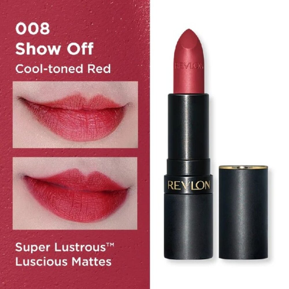 Revlon Super Lustrous Matte Lipstick #008 Show Off